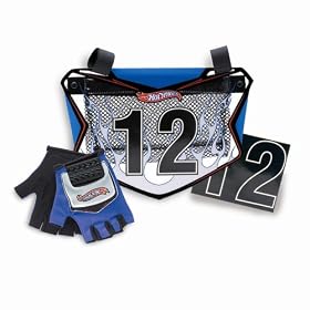 Bell Hot Wheels License Plate and Gloves Qualifier Kit for Bicycles