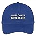 Trendy Apparel Shop Undercover Mermaid Embroidered Cap Premium Cotton Dad Hat - Royal
