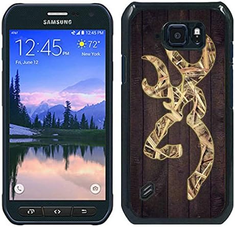S6 active Cases Designed With Camo Browning Logo Black Case for Samsung Galaxy S6 active