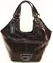 Women's Allouette Brown Leatherette Tote: Brown Tote