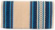 Mayatex Saddle Blanket - Iron Horse - Sand/Ocean Blue/Turquoise/Chestnut