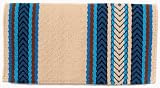 Mayatex Saddle Blanket - Iron Horse - Sand/Ocean Blue/Turquoise/Chestnut