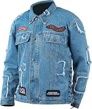 Denim Motorcycle JACKET- Xl