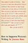 How to suppress women's writing