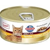 Hills Science Diet Adult Tender Chicken Dinner Chunks and Gravy Cat Food Can, 2.9-Ounce, 24-Pack