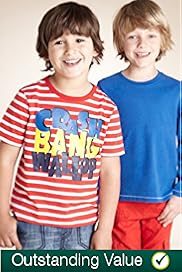 2 Pack Pure Cotton Slogan Plain T Shirts