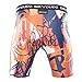Dry Dudz Men's Compression Quick Dry Shorts, Orange