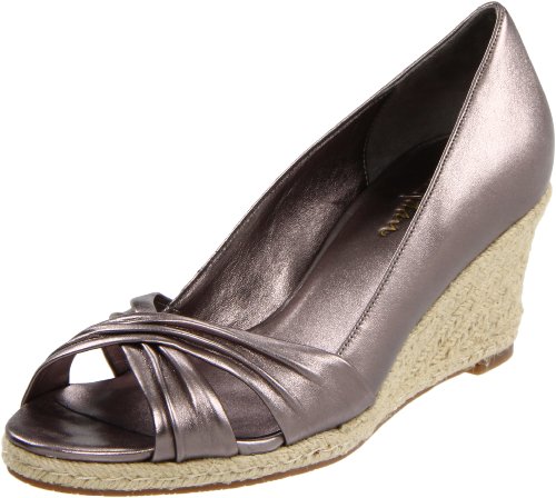 Cole Haan Sandals Cole Haan Women's Air Camila Wedge Pump,Gunsmoke Metallic,9 B US