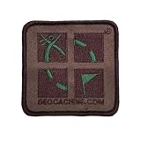 Geocaching "Aufnäher" Patch (8x8cm) - Camo gestickt
