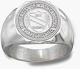 North Carolina Tar Heels Seal Men's Ring Size 10 1/2 - Sterling Silver Jewelry