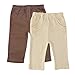 Touched by Nature Unisex Baby Organic Cotton Pants, Brown, 0-3 Months