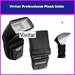 Vivitar DF-383 TTL, E-TTL, E-TTL II Dedicated Power Zoom Flash With LCD Display For CANON EOS 10D T1I T2I 20D 30D 40D 300D XT XTI XS XSI 5D 7D 1D IDS 400D 450D 550D 50D 350D + Bonus FB-50 Flash Bouncer