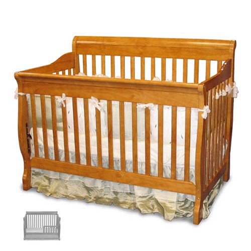 Angel Line Dela III Convertible Crib - Oak