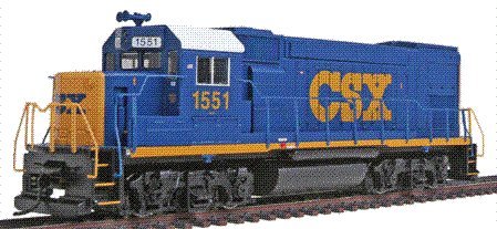 Wm. K. Walthers, Inc. / PROTO 1000 HO Scale Diesel EMD GP15-1 Powered CSX #1551
