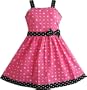 Sunny Fashion Robe Fille C?ur Imprimer Rose cadeau