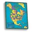 North America Framed Continent Jigsaw Puzzle 70pc