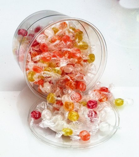 Office Snax Sugar Free Hard Fruit Flavored Candy, 1-Pound 7-Ounce Tub (Pack of 2)