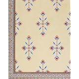 Framed wallpaper with a floral and diamond shaped design, detail, by Owen Jones (Print On Demand)