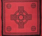 Heavy Celtic Cross Tapestry-Wall Hang-Spread-Many Uses