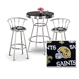 IMAGE OF Chrome Bar Table & 2 Chrome 29