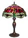 Tiffany Style Dragonfly Table Lamp, Red and Blue 27-Inch