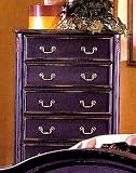 Beautiful 6 Drawer Black Wood Chest