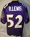 Ray Lewis Autographed/Hand Signed Authentic Reebok Baltimore Ravens Purple Jersey with SB XXXV MVP I