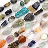 Gemstone Mix Lot Medium Nuggets Beads 6-16mm/14 Inch Strand
