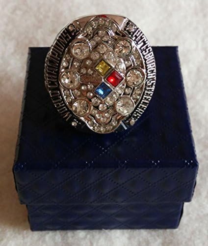 2008 Super Bowl Replica 2008 Pittsburgh Steelers Championship Ring Free Shipping Size 11