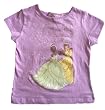 Girls Disney Princesses Tiana and Belle Purple T-Shirt ~ (Sizes 4-6x)