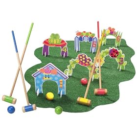 Alex Let's Play Croquet Indoors and Outdoors Preschool Croquet Set