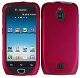 Rose Pink Rubberized Hard Case Cover for Samsung Exhibit 4G T759