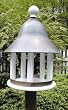 Lazy Hill Bell Feeder White/Verdigris Roof