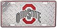 Ohio State University Buckeyes Diamond Metal College License Plate Wall Sign Tag