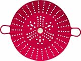 Chef'n Sleekstor Large VeggiSteam 11-Inch Silicone Steamer, Cherry