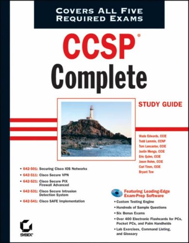 City Travel Guides Discounted  Books : CCSP Complete Study Guide: Exams 642-501, 642-511, 642-521, 642-531, 642-541