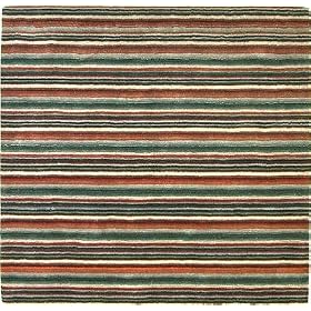 6'4 x 6'7 Brown Hand Tufted Wool Gabbeh Square Rug