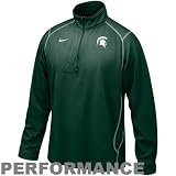 Nike Michigan State Spartans Green Turbo 1/4 Zip Long Sleeve Performance Training Top