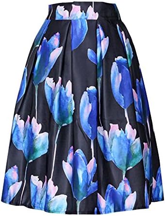 Vshop-2000 Women Spring Elegant Big Pendulum A Line Skirt