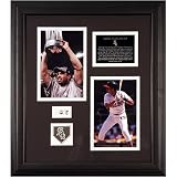 Ozzie Guillen Chicago White Sox - Manager and Player - Framed 5x7 Photographs with Game Used Playoff Baseball