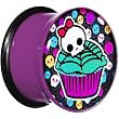 5/8" Acrylic Single Flare Skull Cupcake Plug