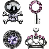 Girly Gothic Mixed Earring Set