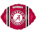 Alabama Crimson Tide Football Shaped 18 Mylar Balloon