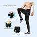 4ucycling Men's Black Silicone Gel Padded Compression Tights