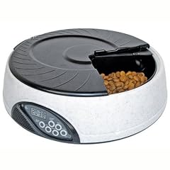 Trixie 24382 Futterautomat 'TX4', LCD Anzeige, 4-fach, granit/schwarz