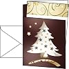 Sigel DS383 Weihnachts-Karten "Dancing Tree" (inkl. Briefumschl�ge),  mit Goldpr�gung, Edelkarton 270 g + Einlageblatt (Ink/Laser/Copy), DIN A6, 10 St�ck