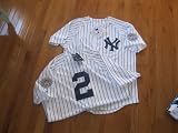 MLB New Derek JETER #2 New York YANKEES Med Home WHITE Baseball Jersey Majestic
