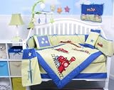 Choo Choo Train Baby Boy Crib Nursery Bedding SET 10pcs