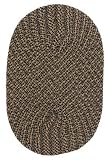 Colonial Mills black check CX Braided 5 Round Area Rug