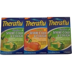 Theraflu Nighttime 18 Packets - Daytime 6 Packets, 24 Total Packets